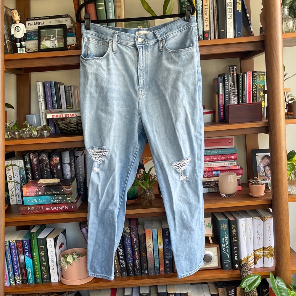 Madewell Light Blue Distressed Jeans